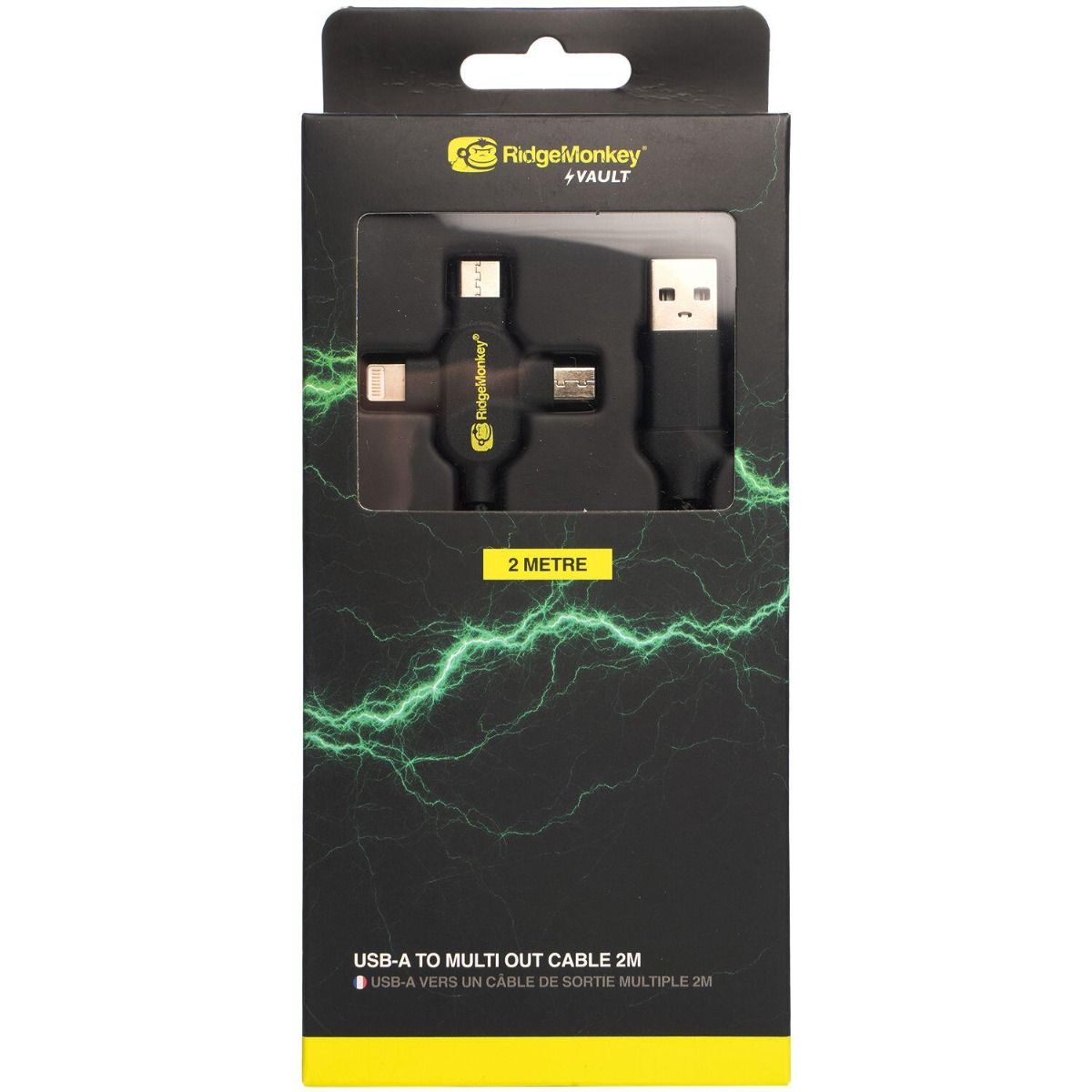 Ridge Monkey USB-A to Multi Out Cable 1m